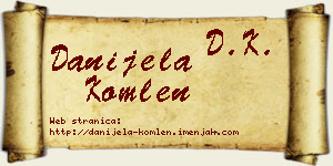 Danijela Komlen vizit kartica